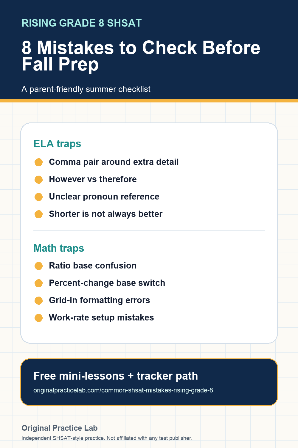 Preview page from Print the 8-Mistake Checklist First