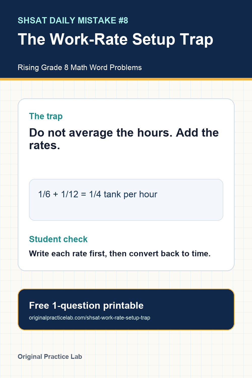 Preview page from Daily Mistake #8: The Work-Rate Setup Trap