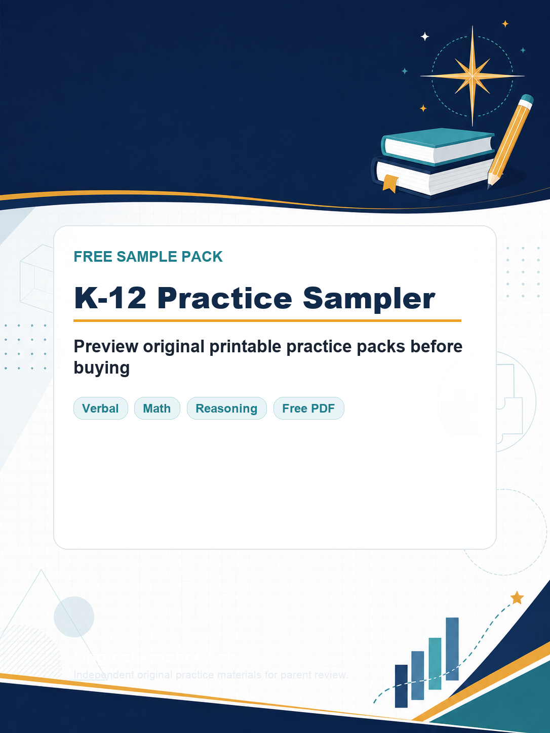 Cover for Free K-12 Practice Sampler