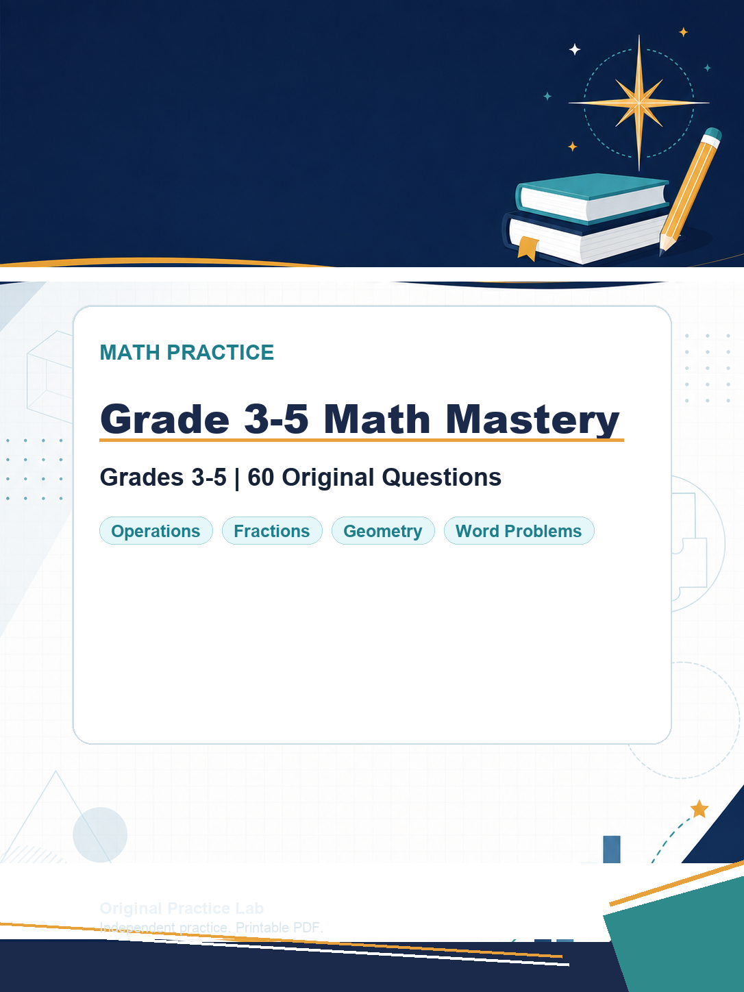 Cover for Grade 3-5 Math Mastery